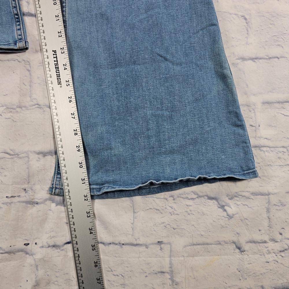 Hollister High Rise Vintage Flare Jeans Womens 33 Light Blue Stretch Denim - Picture 3 of 13